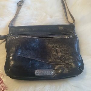 Bed Stu Cleo Black Rustic Leather Handbag